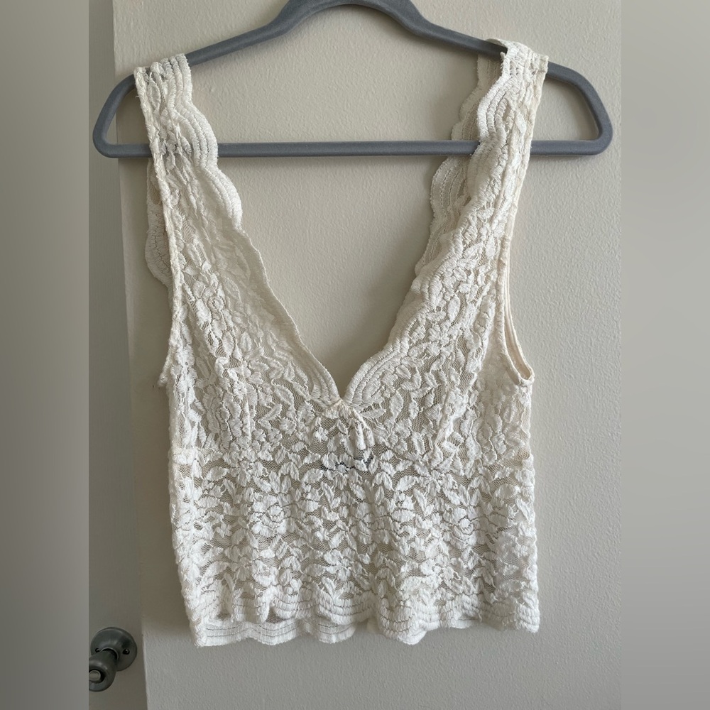Zara Cream Lace Top
